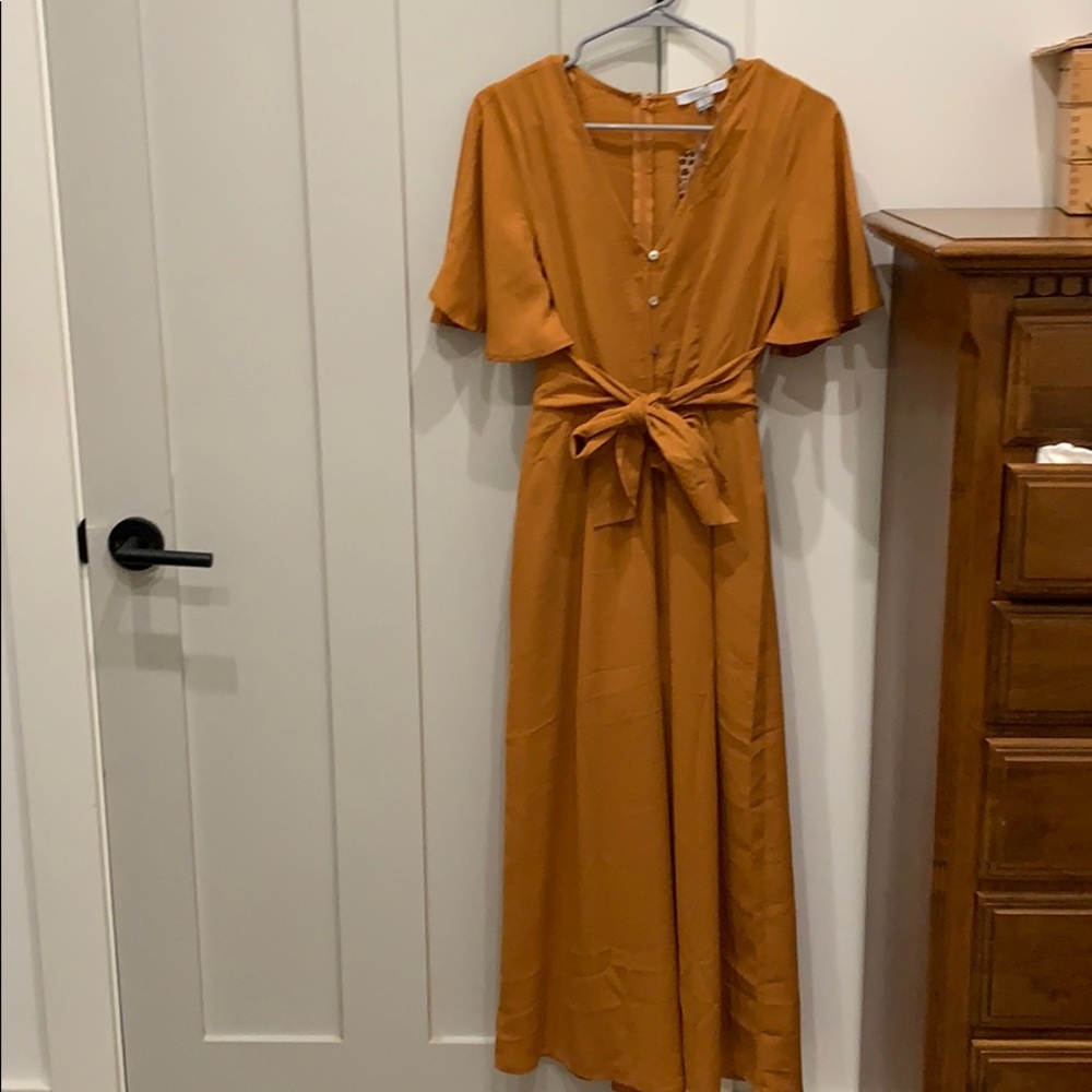 Mustard pant suit